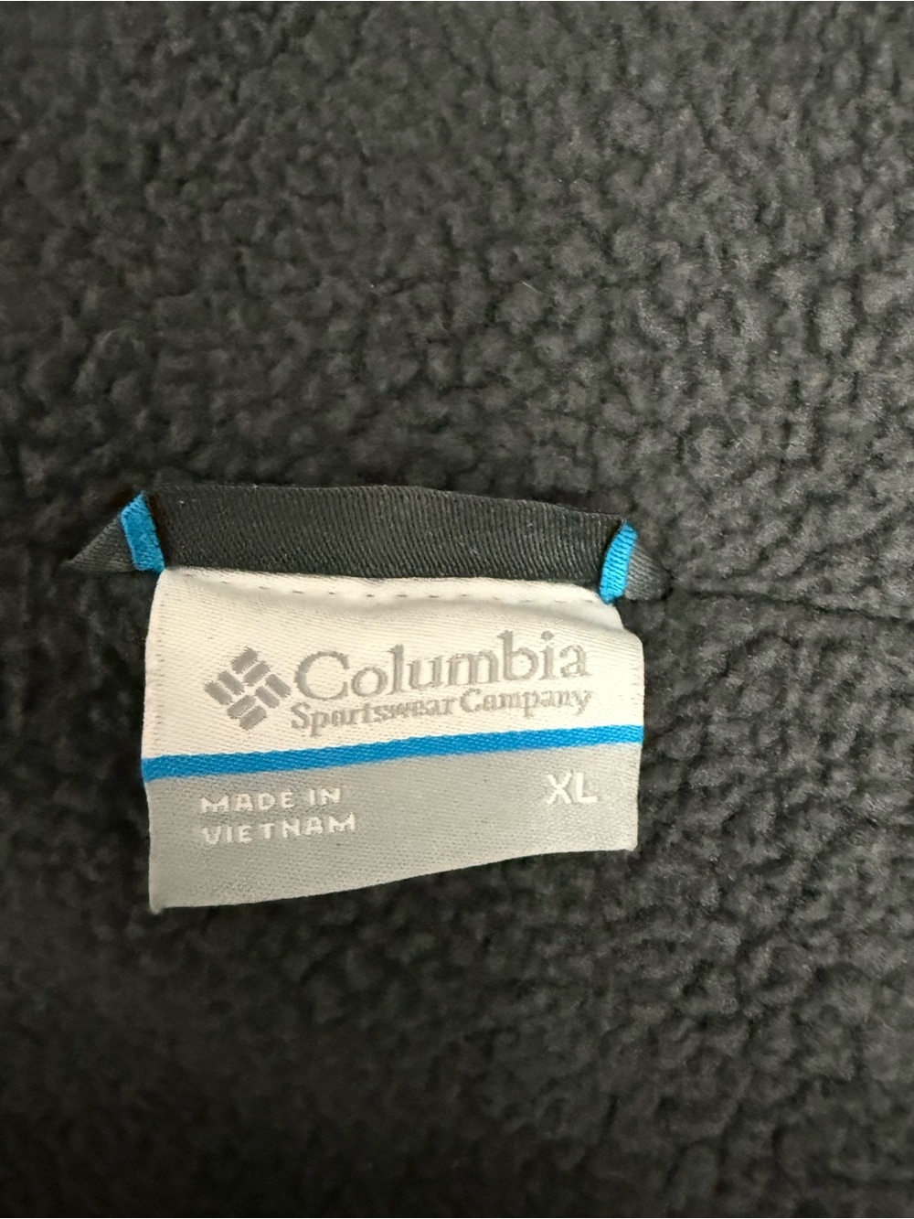 Columbia XL Hooded Fleece Lined Jacket Gray Black Full Zip Windbreaker Coat - Picture 3 of 13
